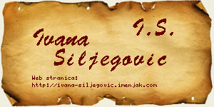 Ivana Šiljegović vizit kartica